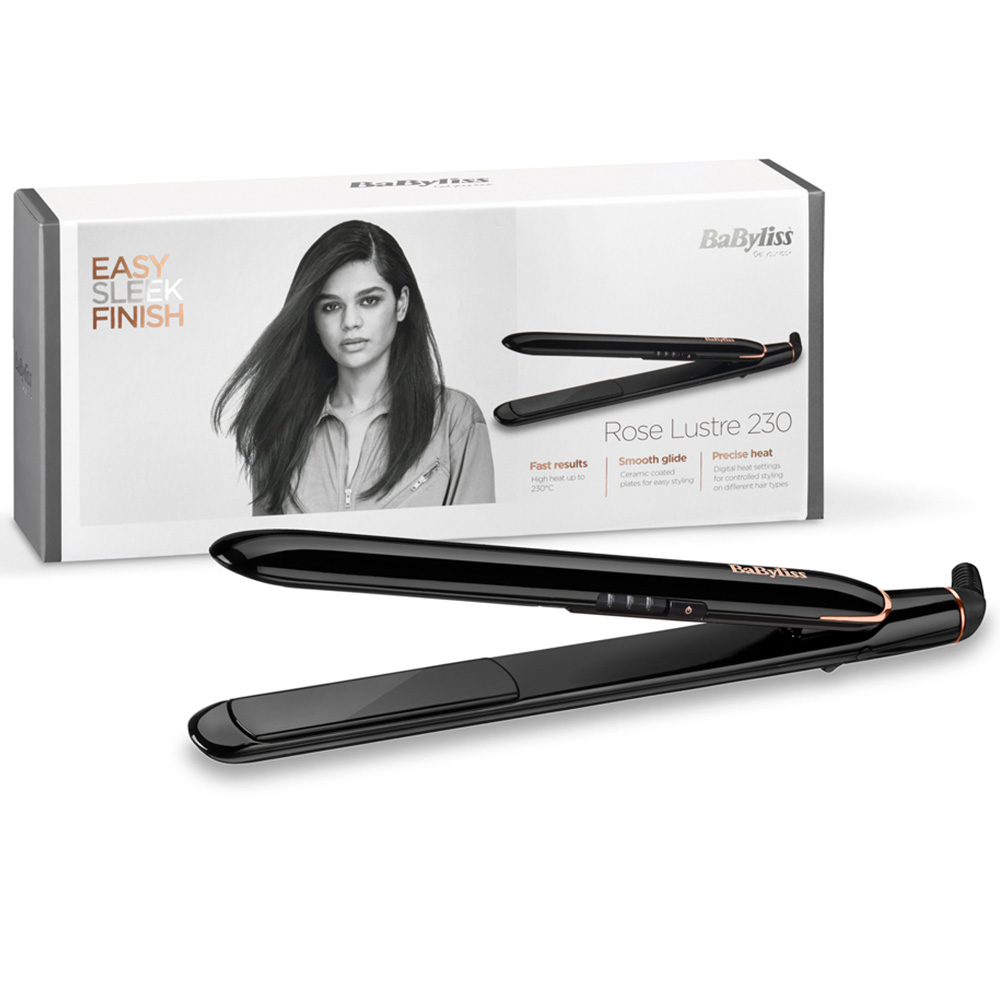 BaByliss Rose Lustre Ceramic Coated Plate Straightener Image 2