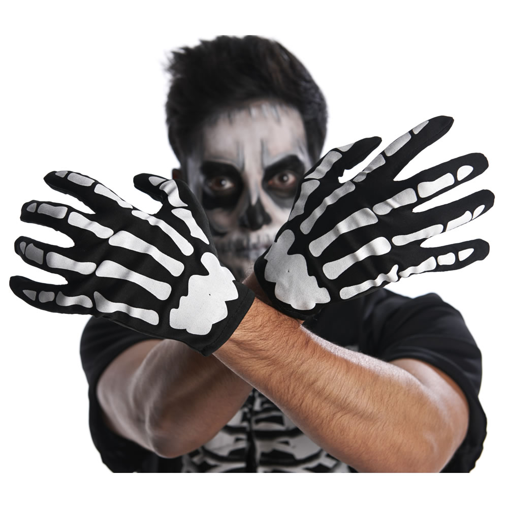 Wilko Adult Skeleton Gloves Image
