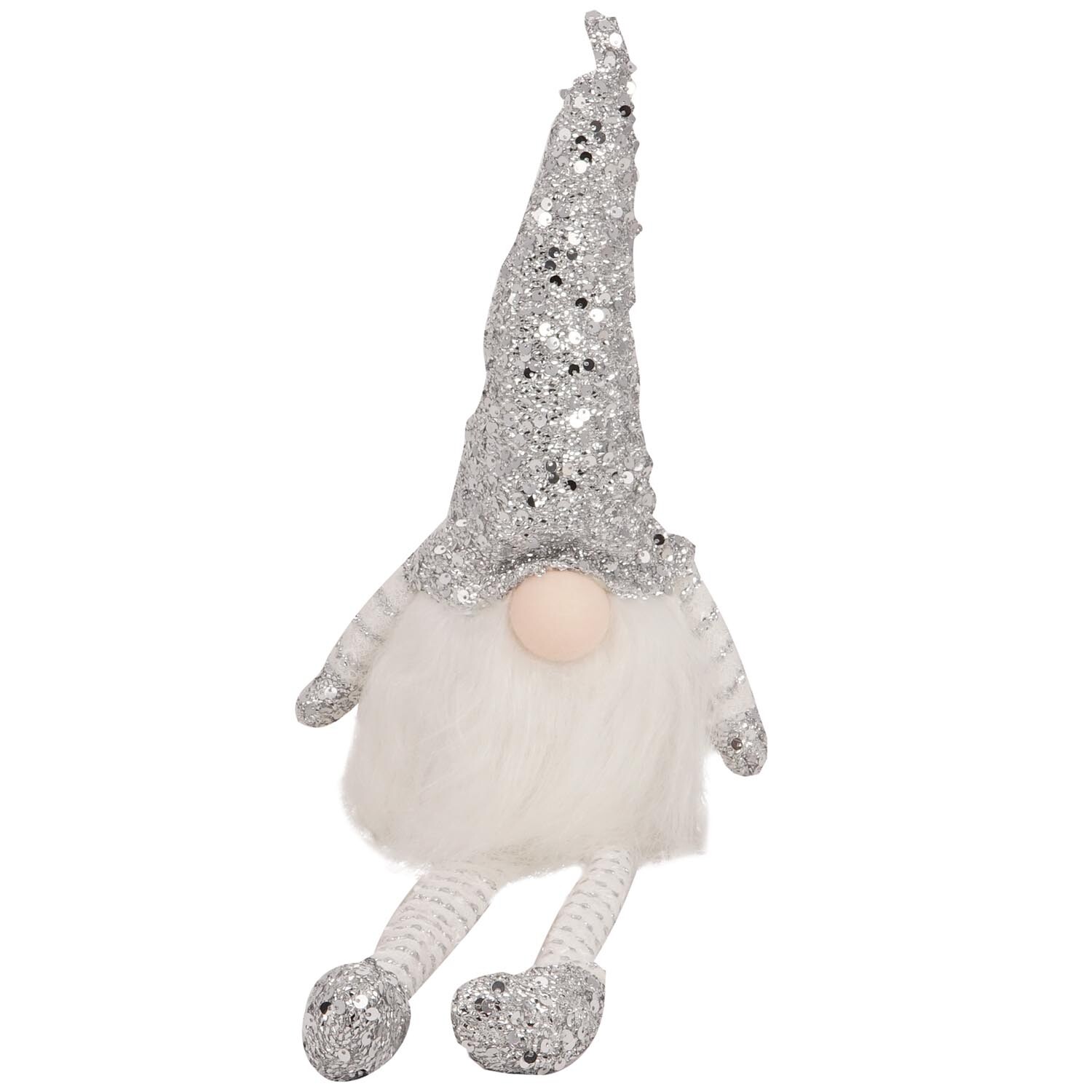 Gonk Silver Sequin Tree Topper - Silver Image 1