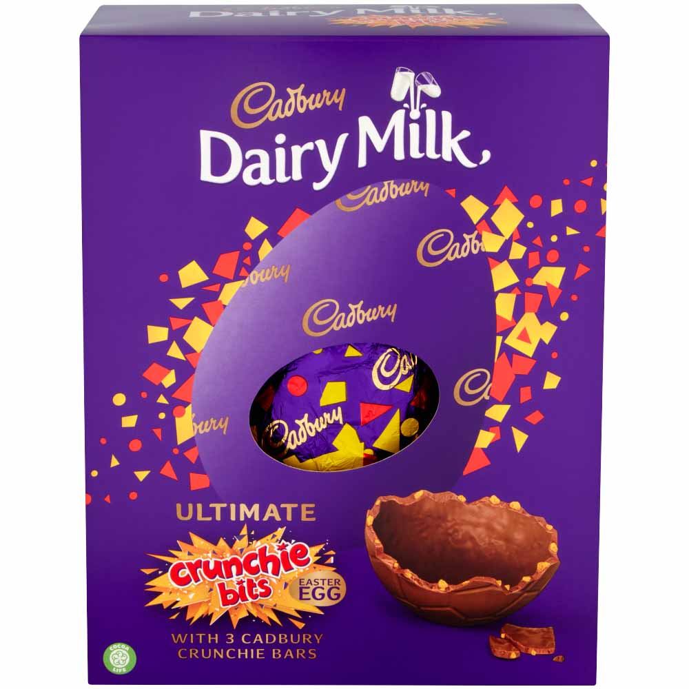 Cadbury Milk Chocolate Ultimate Crunchie Bits East Easter Egg and Crunchie Bars 540g Image 2
