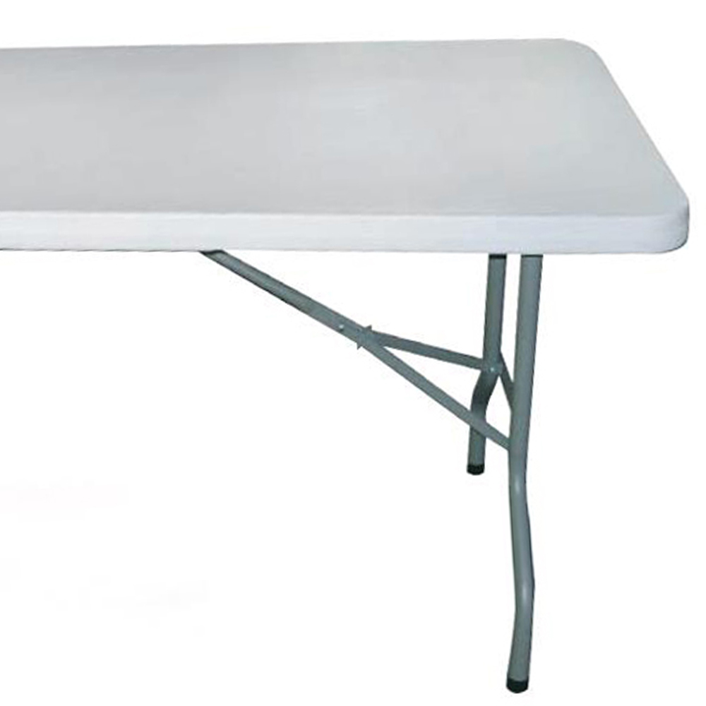Samuel Alexander Plastic 5.9ft Folding Camping Table White Image 2