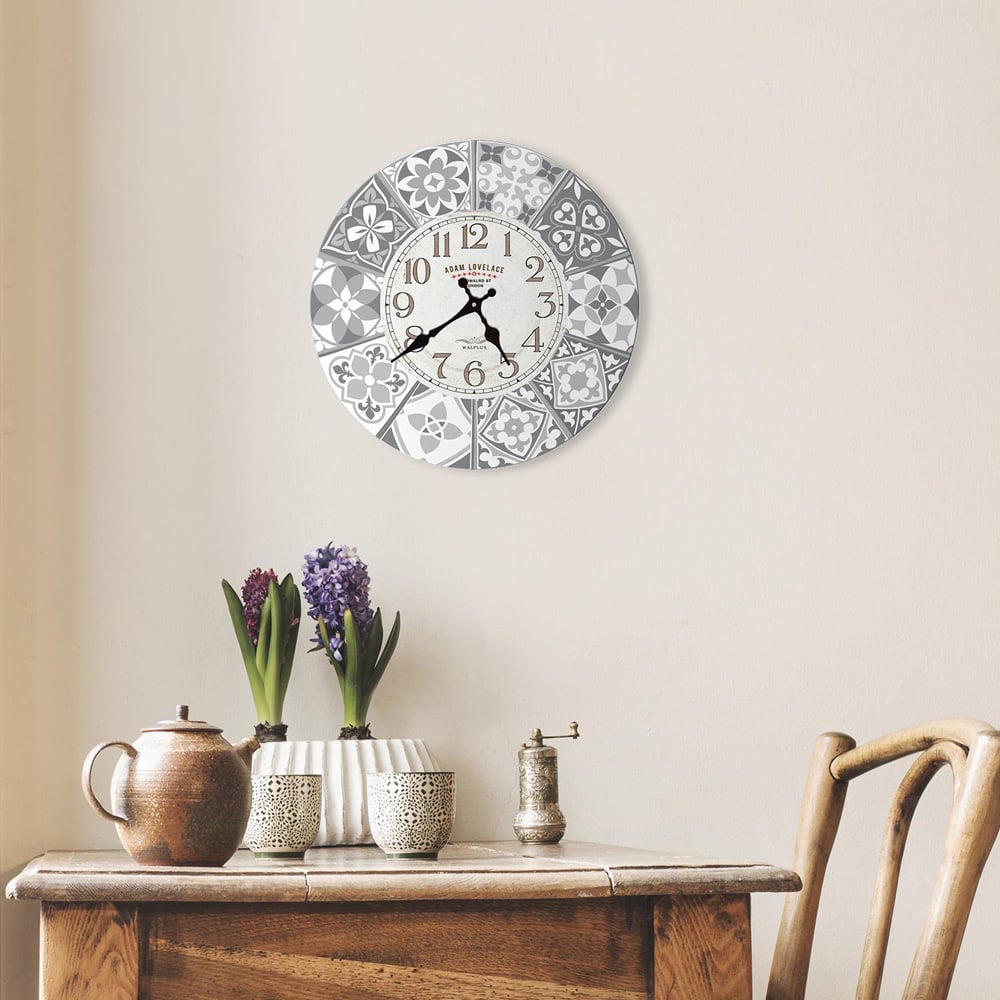 Walplus Purbeck Stone Clock Tile Sticker Image 4