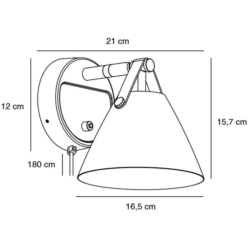 Nordlux Strap 15 White Wall Light Image 5