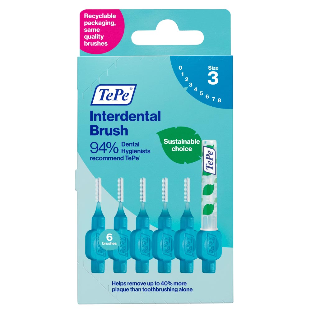 TePe Interdental Brush Blue Size 3 Wilko