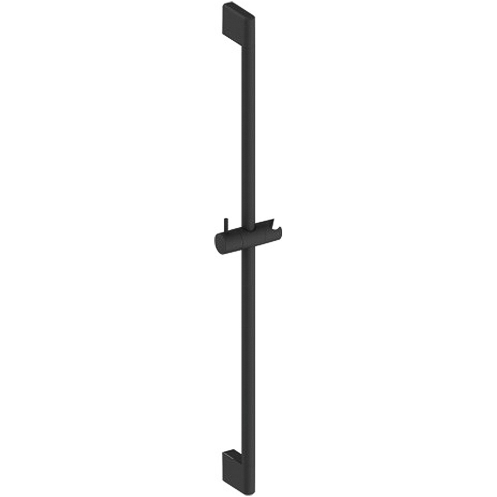 Duravit Black Shower Rail 700mm Image 1