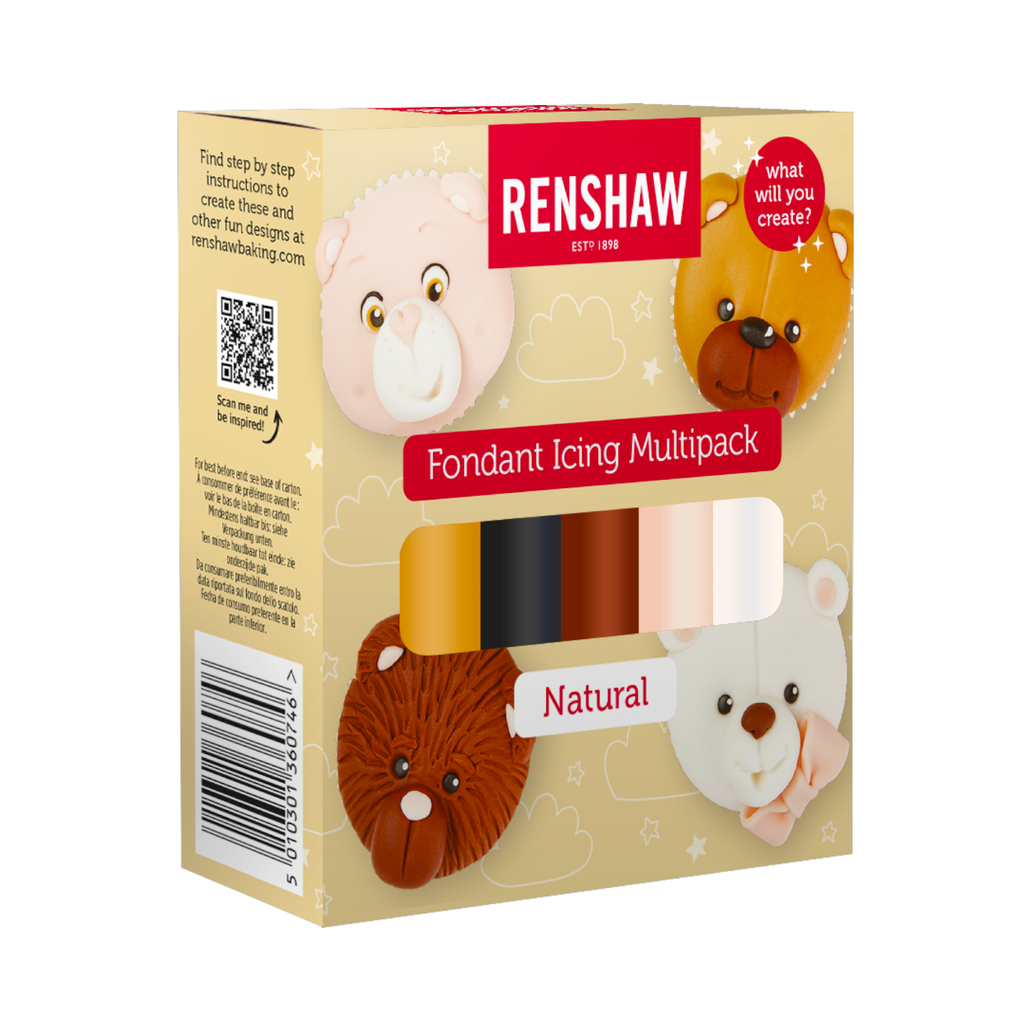 Renshaw Natural Colours Icings Pack Image 2