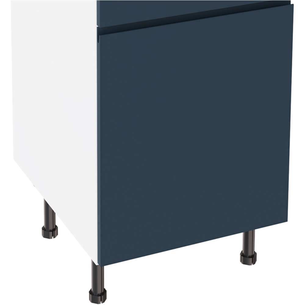 Kitchen Kit J-Pull Indigo Blue Drawerline Base Cabinet 500mm Image 3