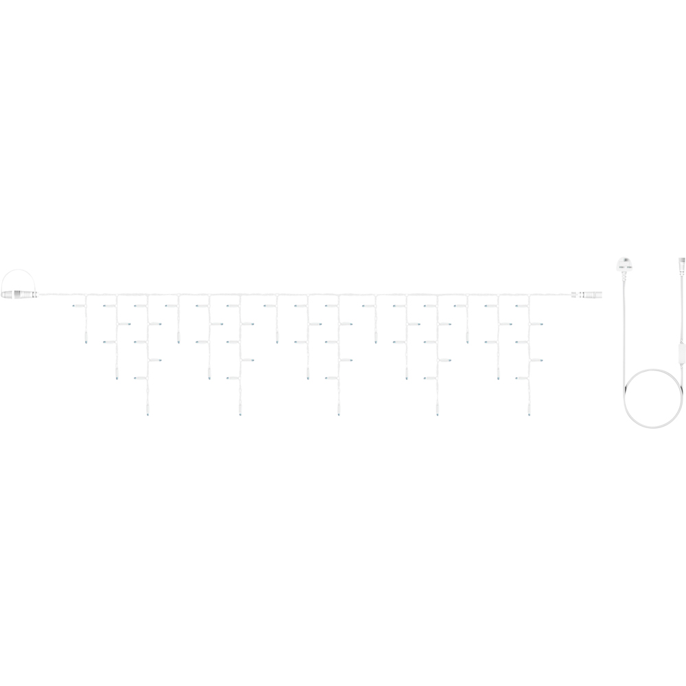 Eagle Connect 240 Warm White LED White Icicle Light 9m Image 2