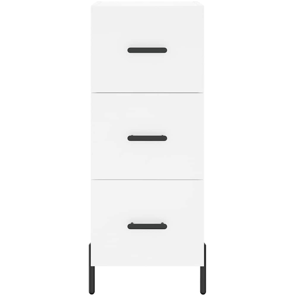 vidaXL 3 Drawer White Sideboard Image 6