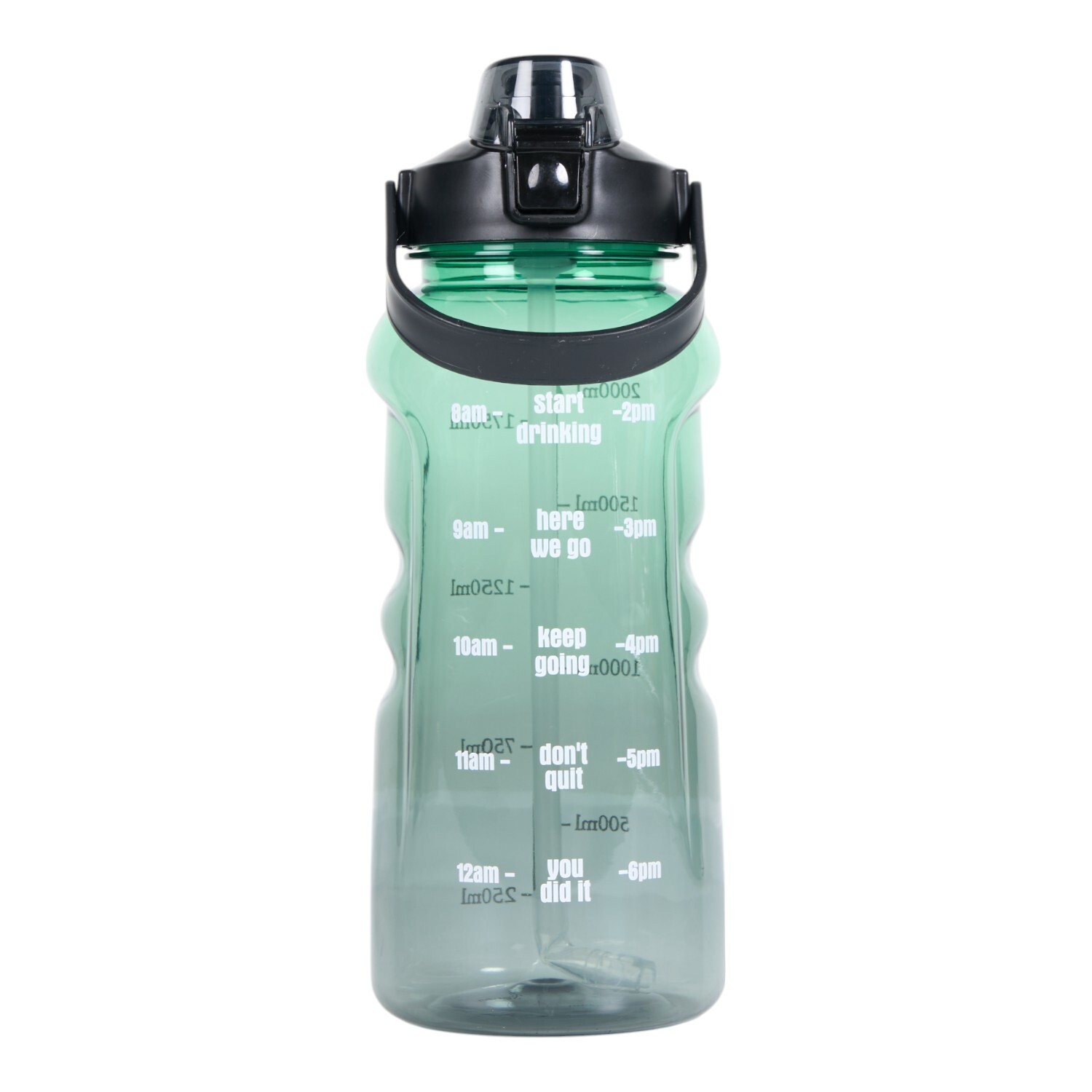 Ombre Sports Bottle with Handle 2L Green Image 1