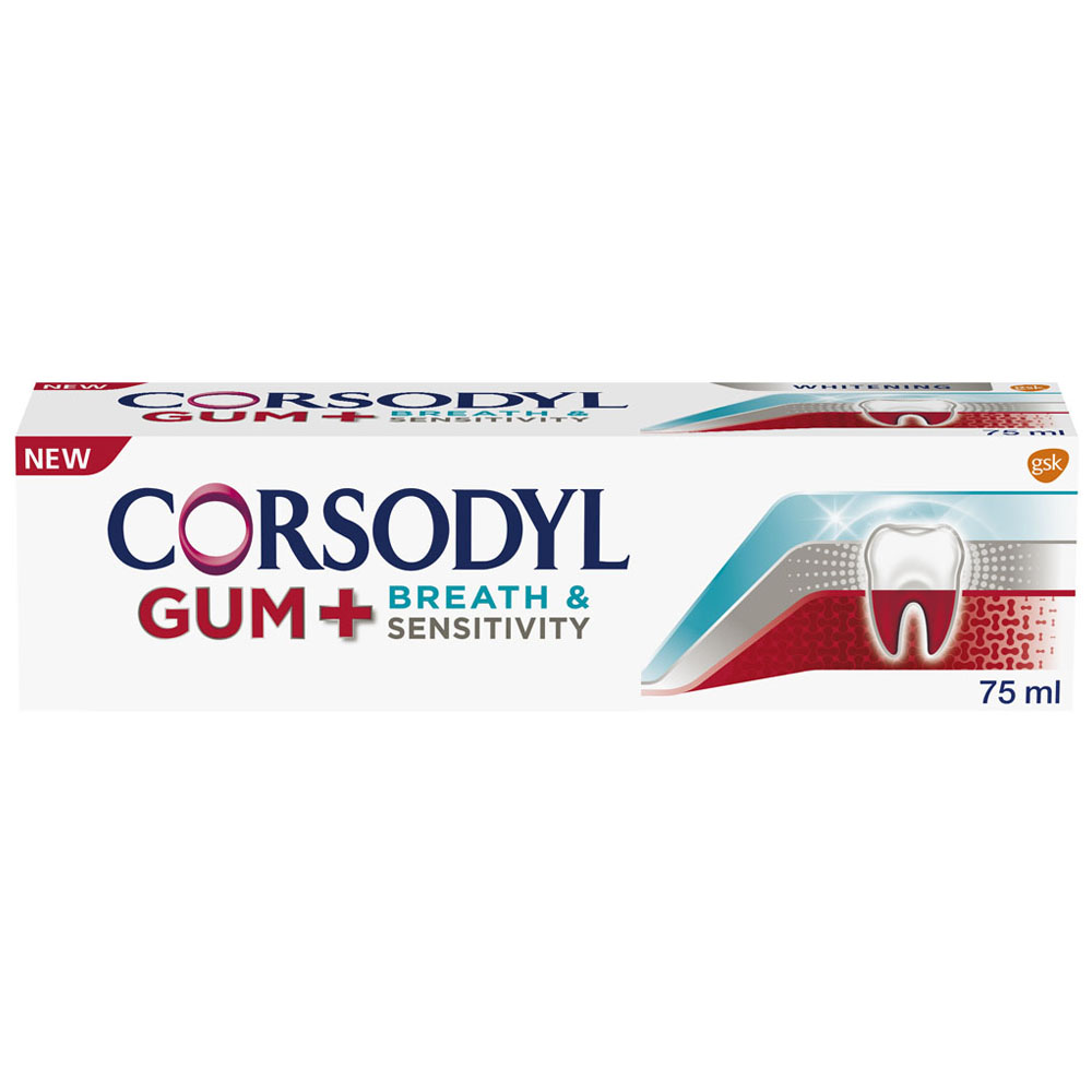 Corsodyl Gum, Breath and Sensitivity Toothpaste 75ml Image 1