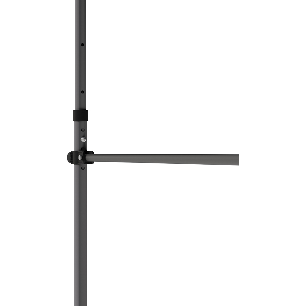 Living and Home Black Wavy Valance Retractable Height Adjustable Awning 1.5m Image 4