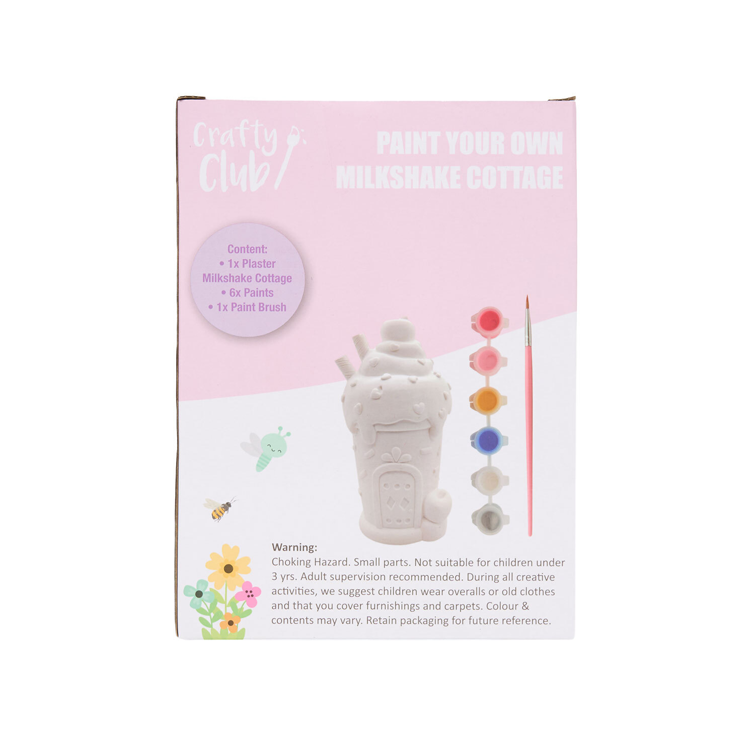 Paint Your Own Ceramic Banana Cabin or Milkshake Cottage Kit Image 7