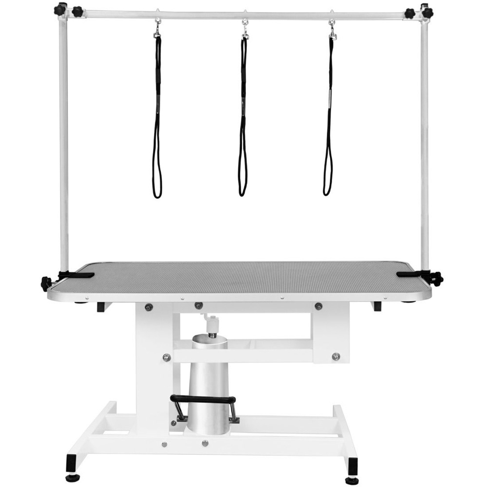 Petnamic Hydraulic White and Grey Top Dog Grooming Table Image 5