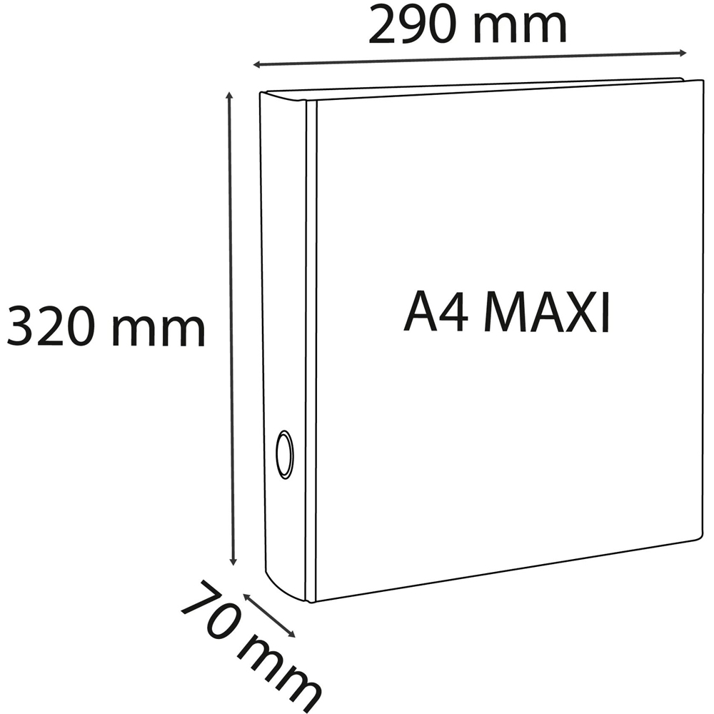 Exacompta A4 Assorted Colours 50mm Maxi 4 D Ring Binder 10 Pack Image 8