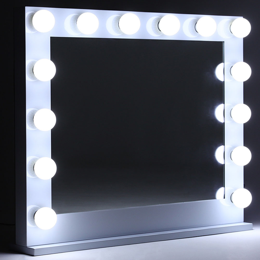 Living and Home LED Lighted White Makeup Vanity Mirror Image 7
