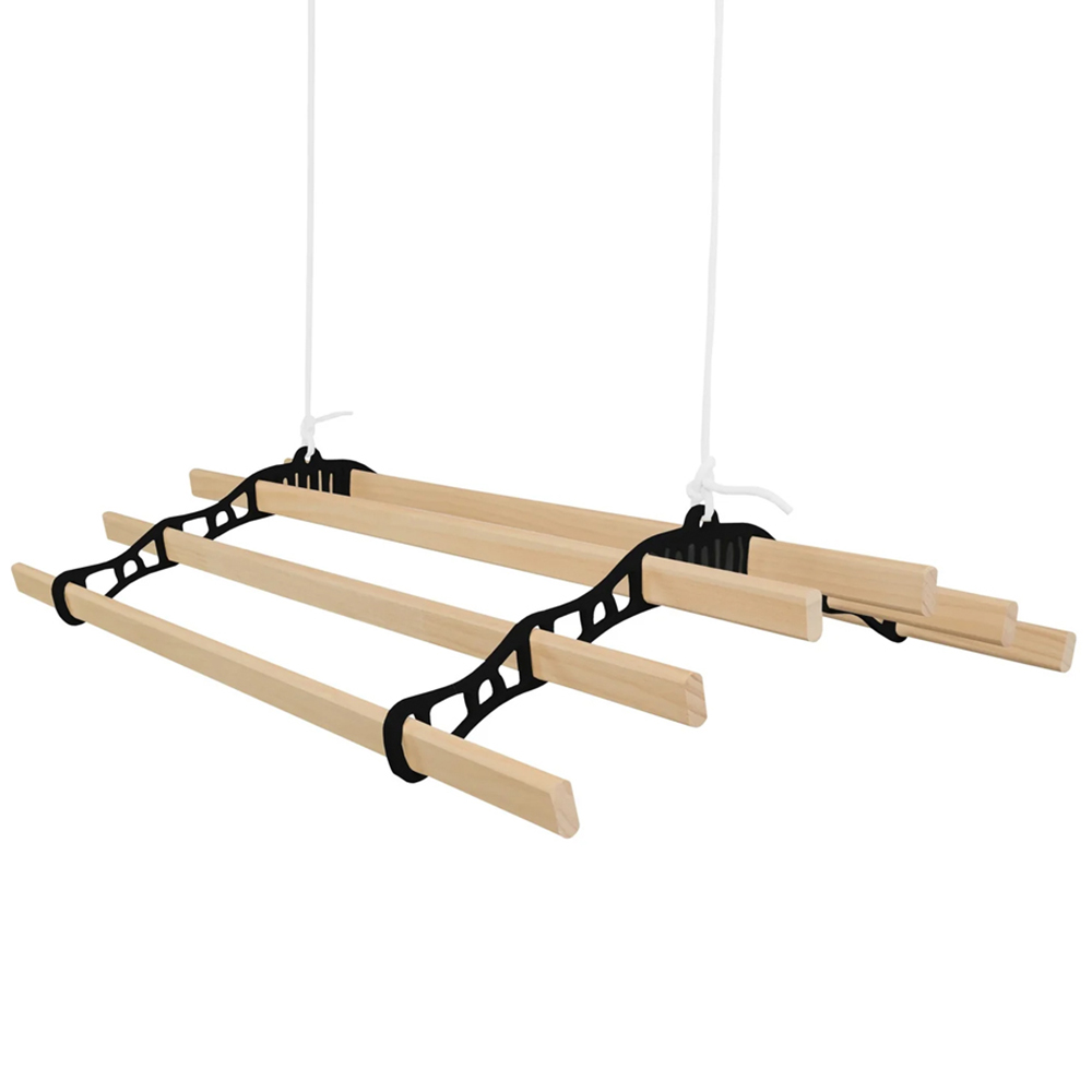 Monstershop Black Clothing Airer Ceiling Pulley 0.9m Image 4