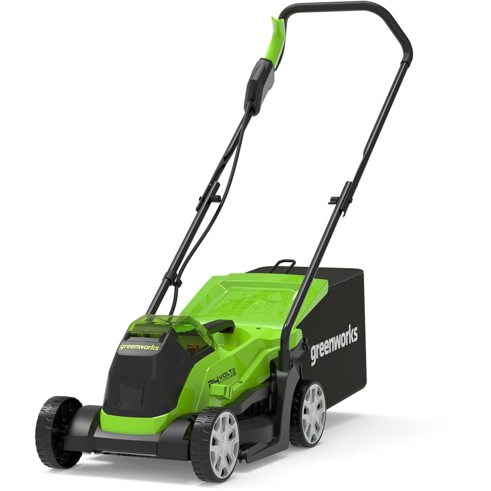 Greenworks 24V Cordless 33cm Lawnmower Tool Only Image 1