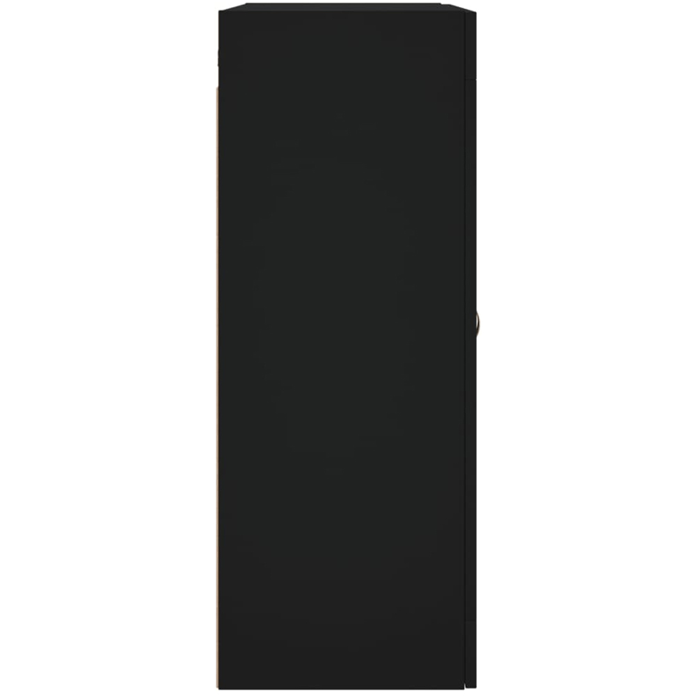 vidaXL 2 Glass Door Black Wall Mounted Cabinet Image 8