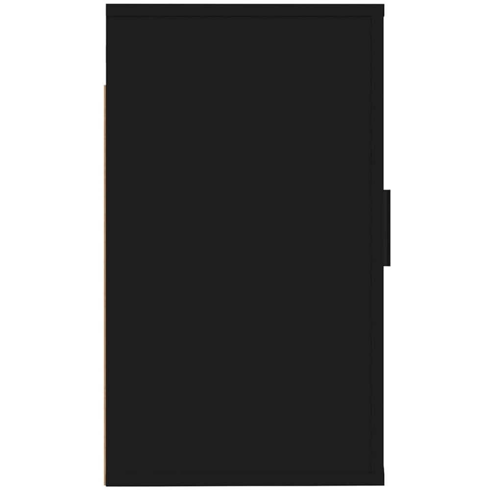 vidaXL Single Door Black Wall Mounted TV Cabinet Image 6