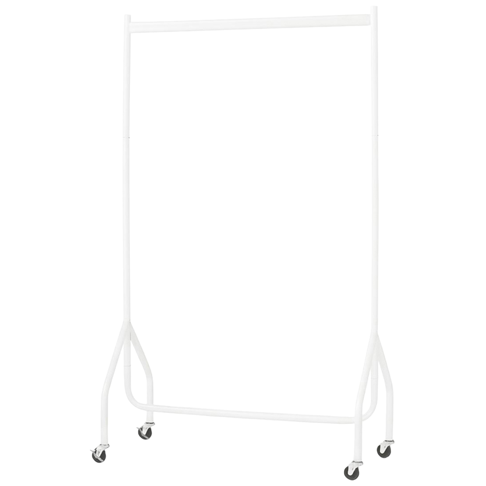 House Of Home White Heavy Duty Foldable Clothes Rail 3ft Image 1