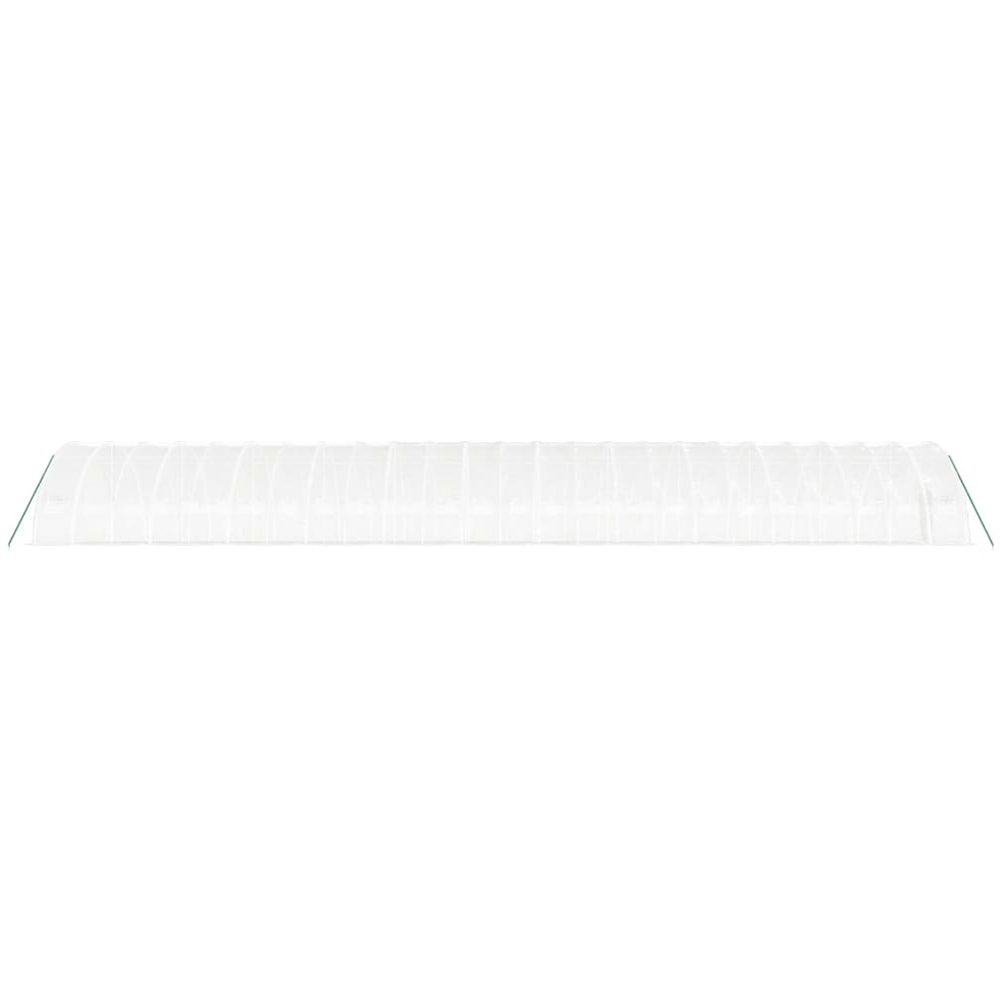 vidaXL White Polyethylene Galvanised Steel Frame 78.7 x 19.6ft Greenhouse Image 4