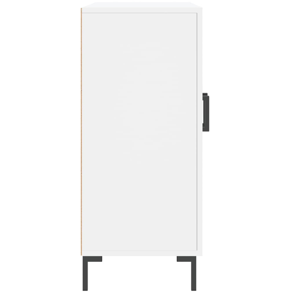 vidaXL 3 Door White Sideboard Image 7