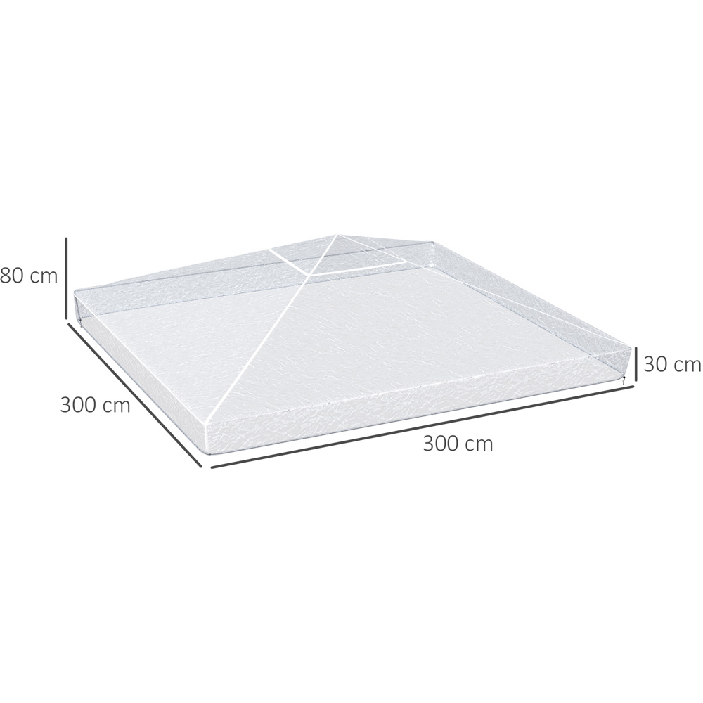 Outsunny 3 x 3m Waterproof Gazebo Cover Image 8