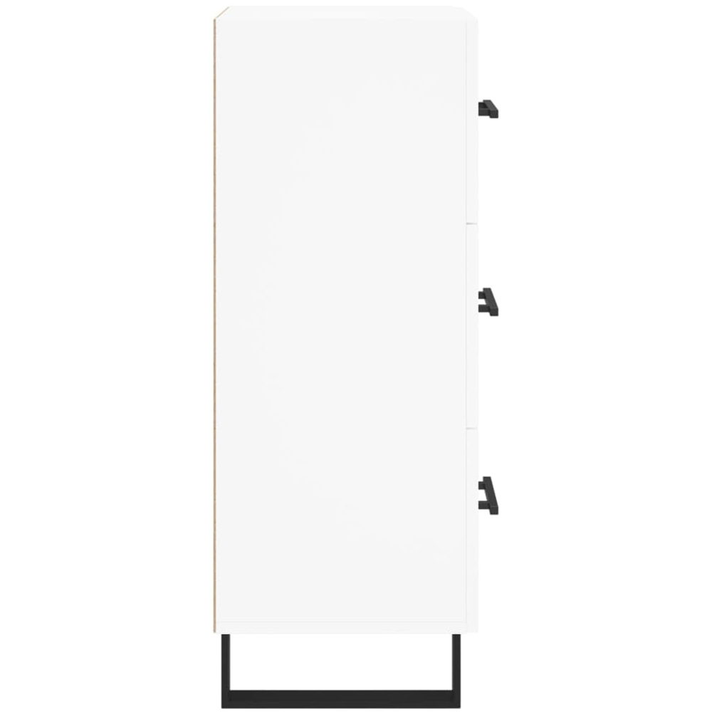 vidaXL 3 Drawer White Sideboard Image 7