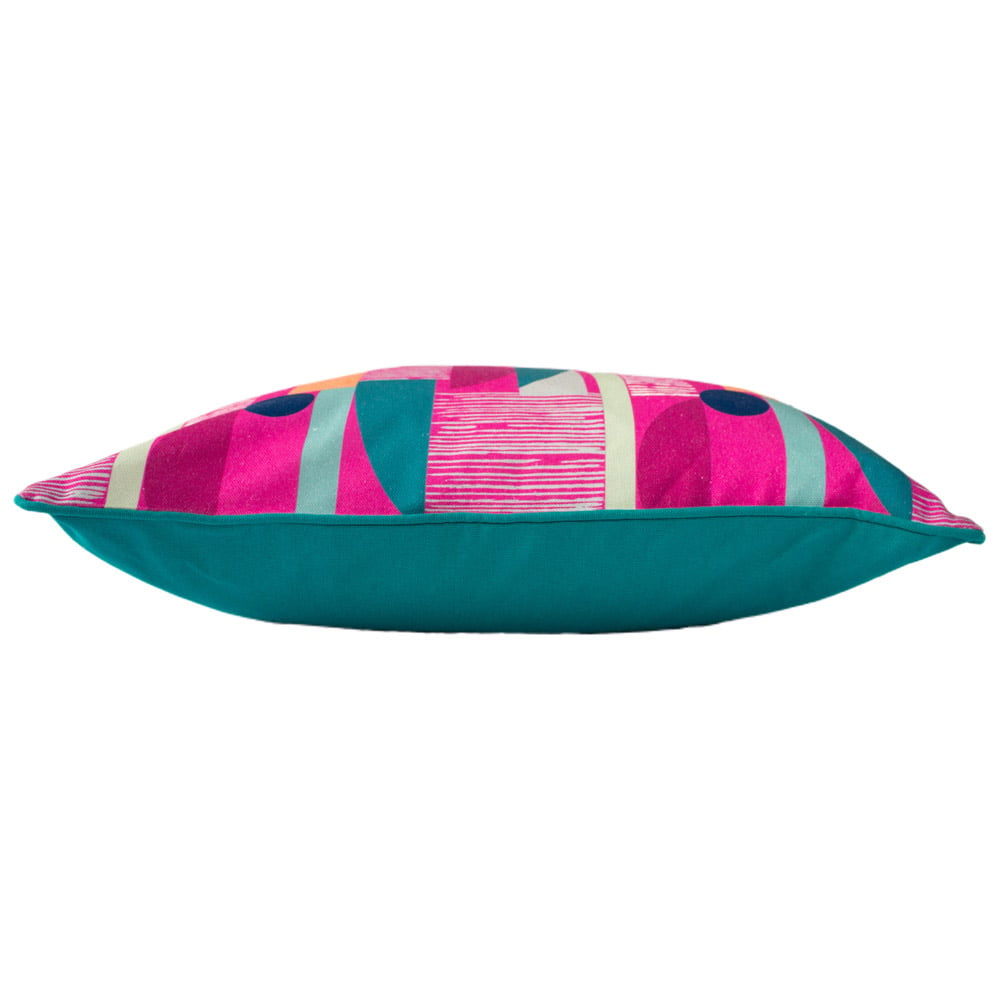 Paoletti Barcelona Fuchsia Art Deco Cushion Image 3