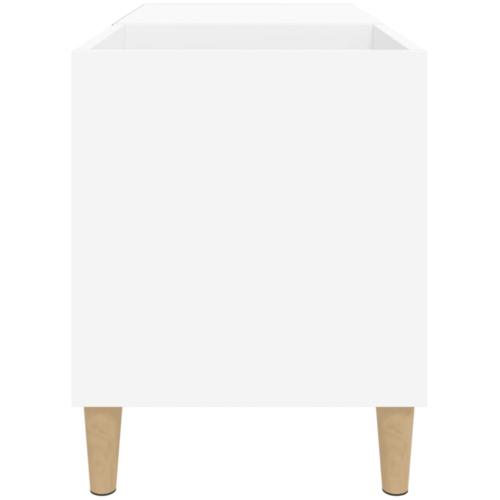 vidaXL 2 Shelf White Record Cabinet Image 3