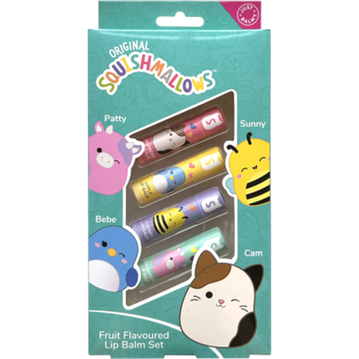 Pack of 4 Sqishmallow Lip Balms 4g - Multicolour Image