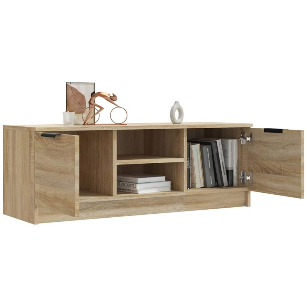 vidaXL 2 Door 2 Open Compartment Sonoma Oak TV Cabinet Image 7