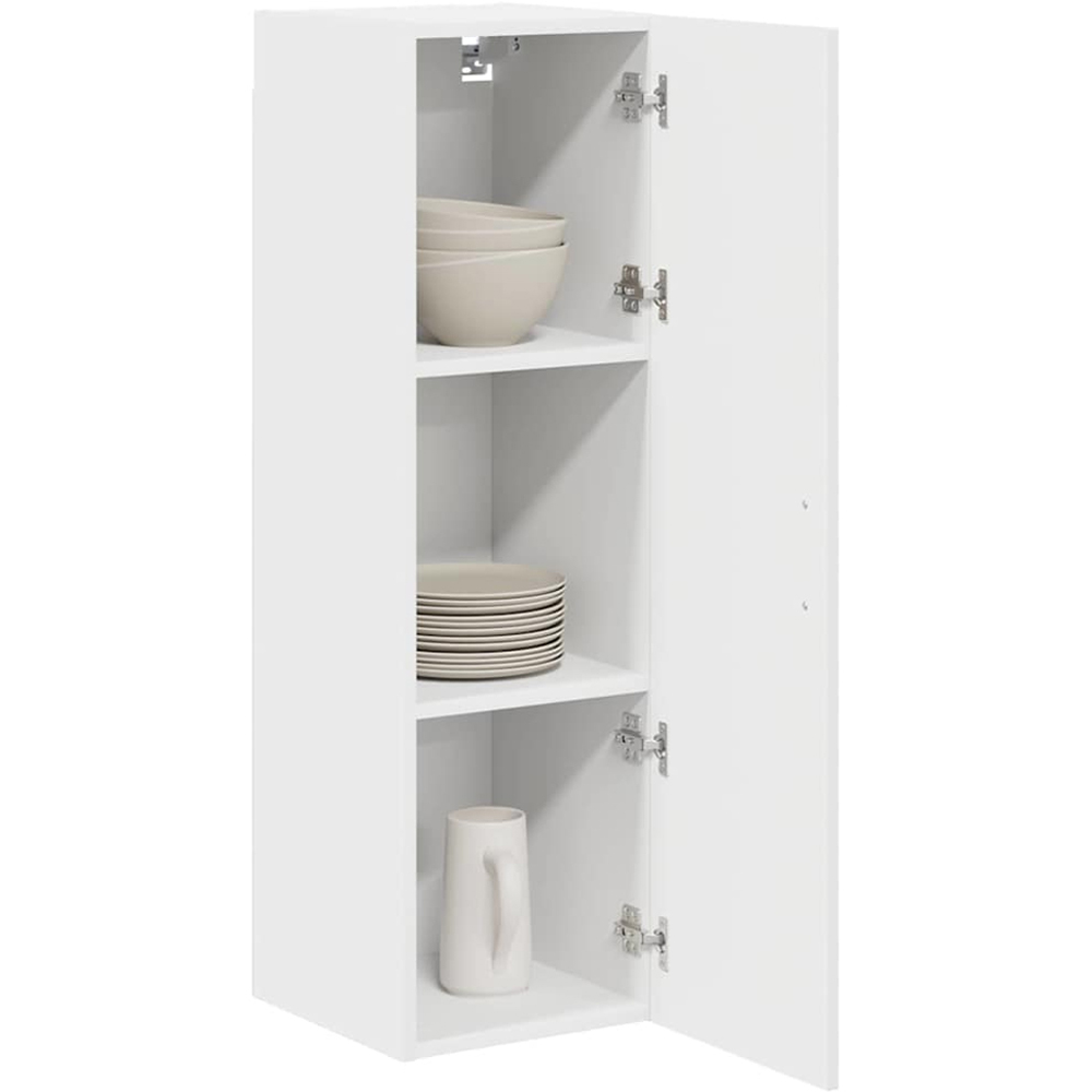vidaXL Single Door White Kitchen Wall Cabinet Image 3