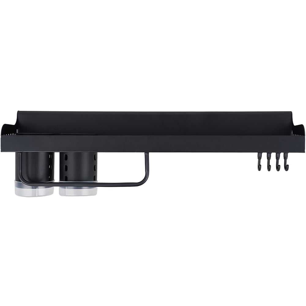 Living and Home Black Wall-Mounted Multi-functional Kitchen Utensil ...
