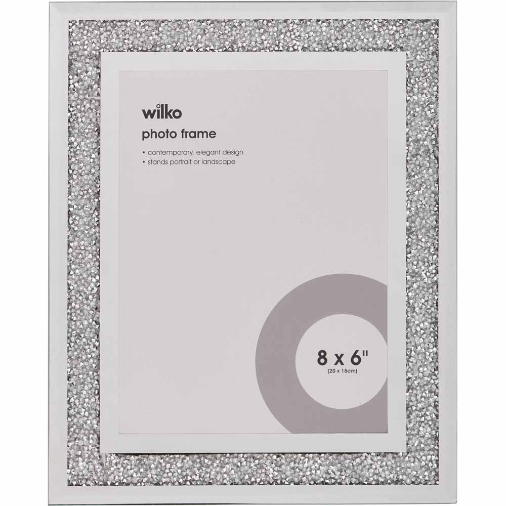 Wilko Gem Mirror Photo Frame 8 x 6 Inch Image 1