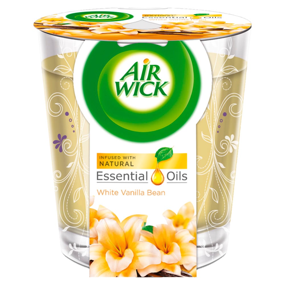 Air Wick White Vanilla Bean Scented Candle Case of 6 x 105g Image 2