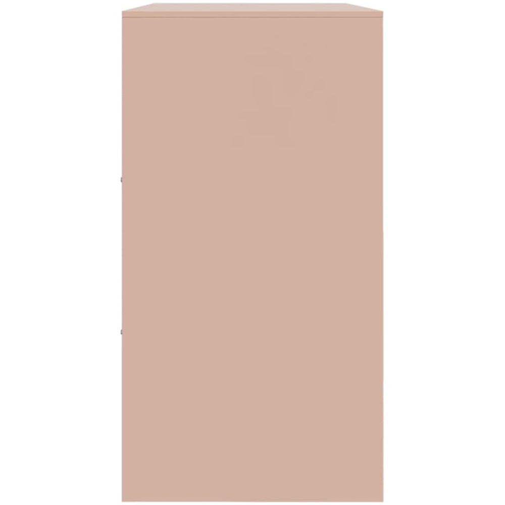 vidaXL 6 Door Pink Steel Sideboard Image 7