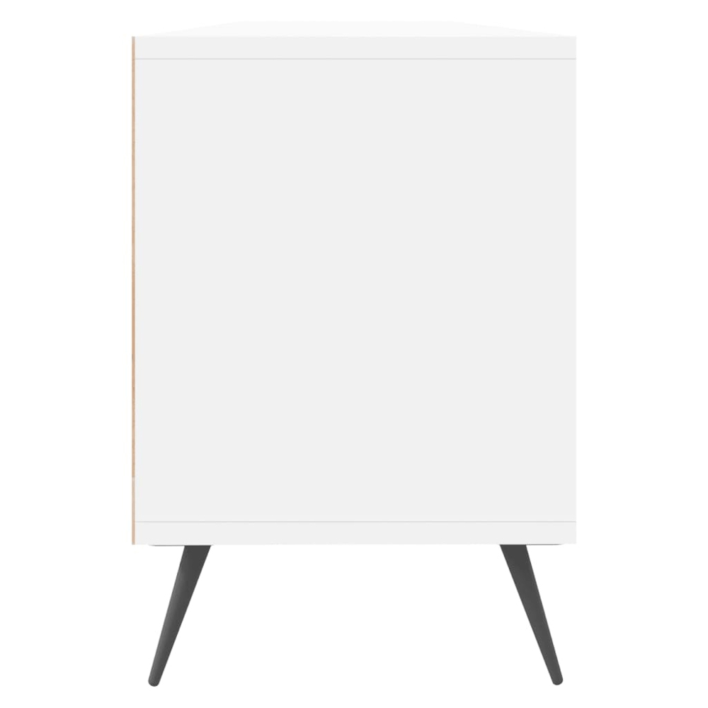 vidaXL 3 Door 3 Shelf White TV Cabinet Image 7