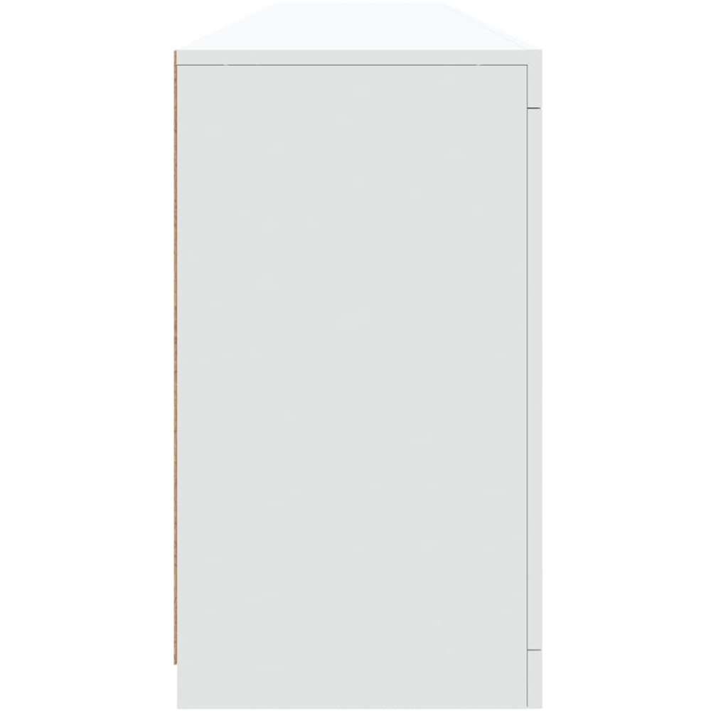 vidaXL 6 Door 8 Shelf White LED Sideboard 3 Piece Image 6