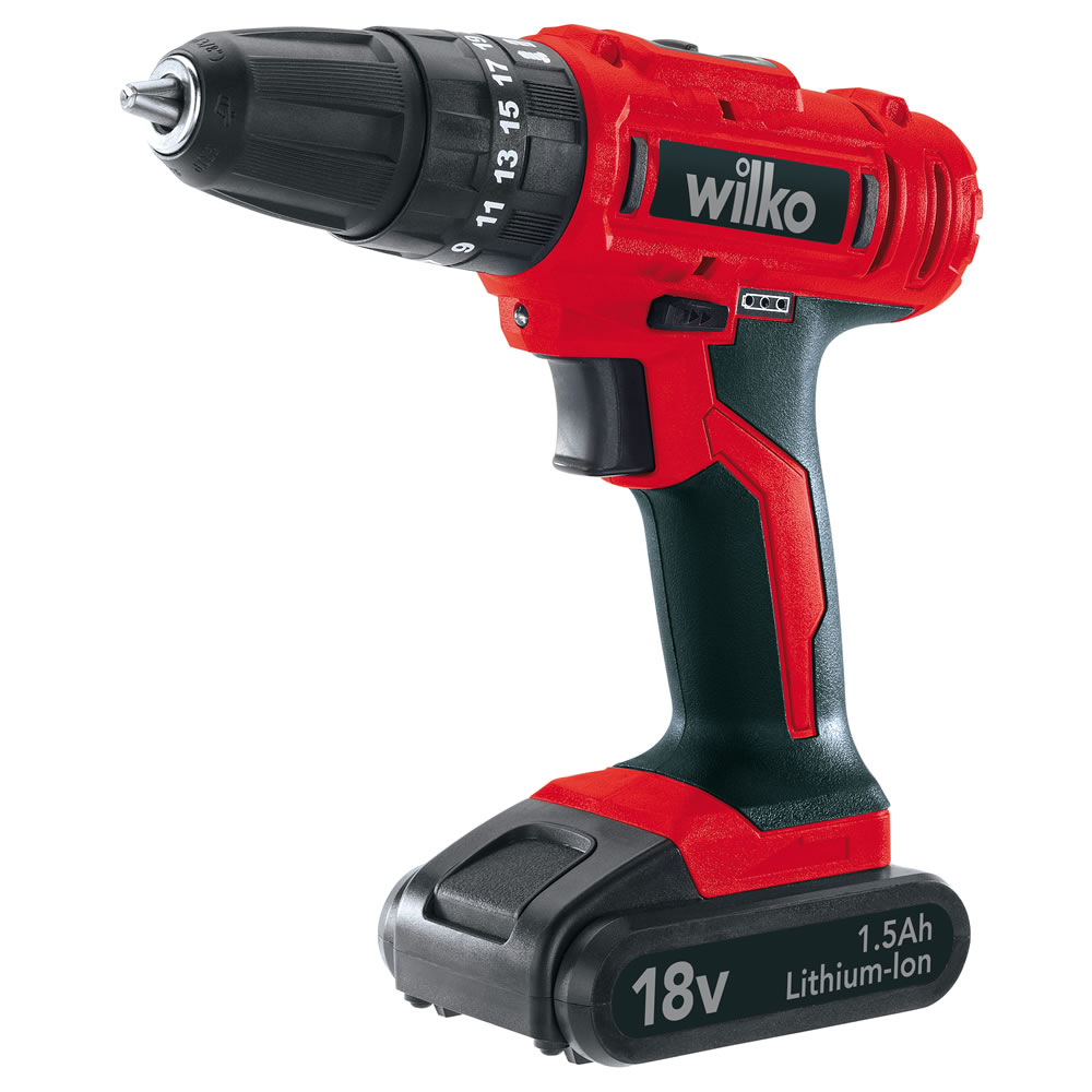 Wilko Cordless Hammer Drill Lithium Ion 18V Image