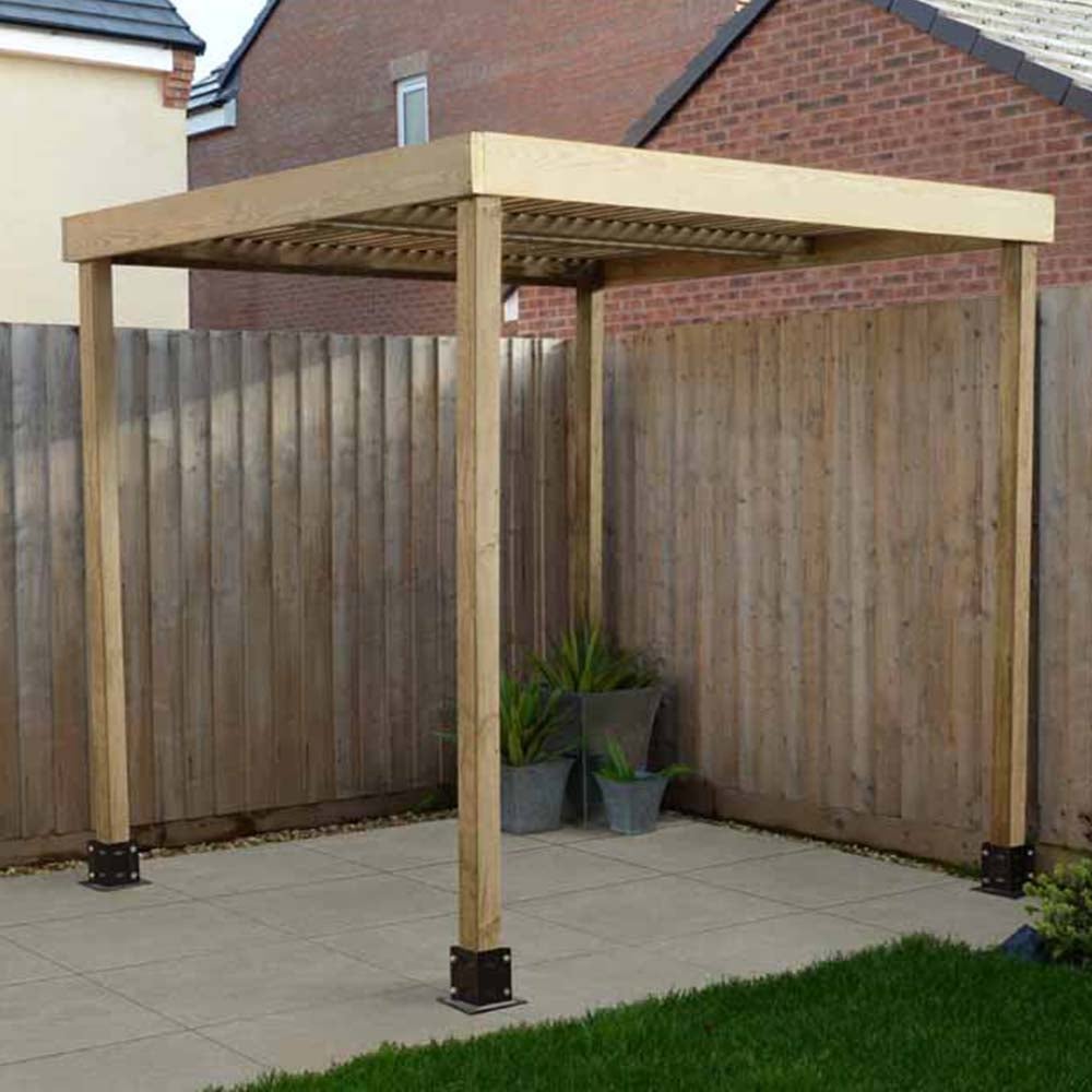 Forest Garden 1.97m Wooden Modular Pergola Image 1