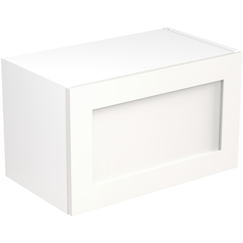 Kitchen Kit Shaker Matt White Bridging Wall Kitchen Cabinet Flatpack 600mm Image 1