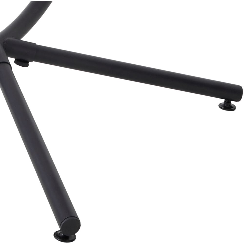 Living and Home Black Adjustable Swing Hanging Egg Chair with Cushions Image 7