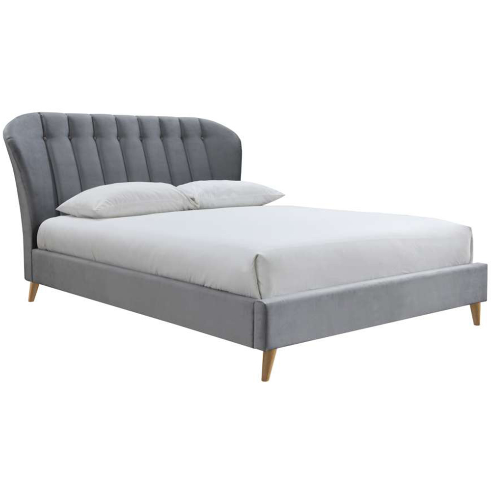 Elm Small Double Grey Bed Frame Image 2