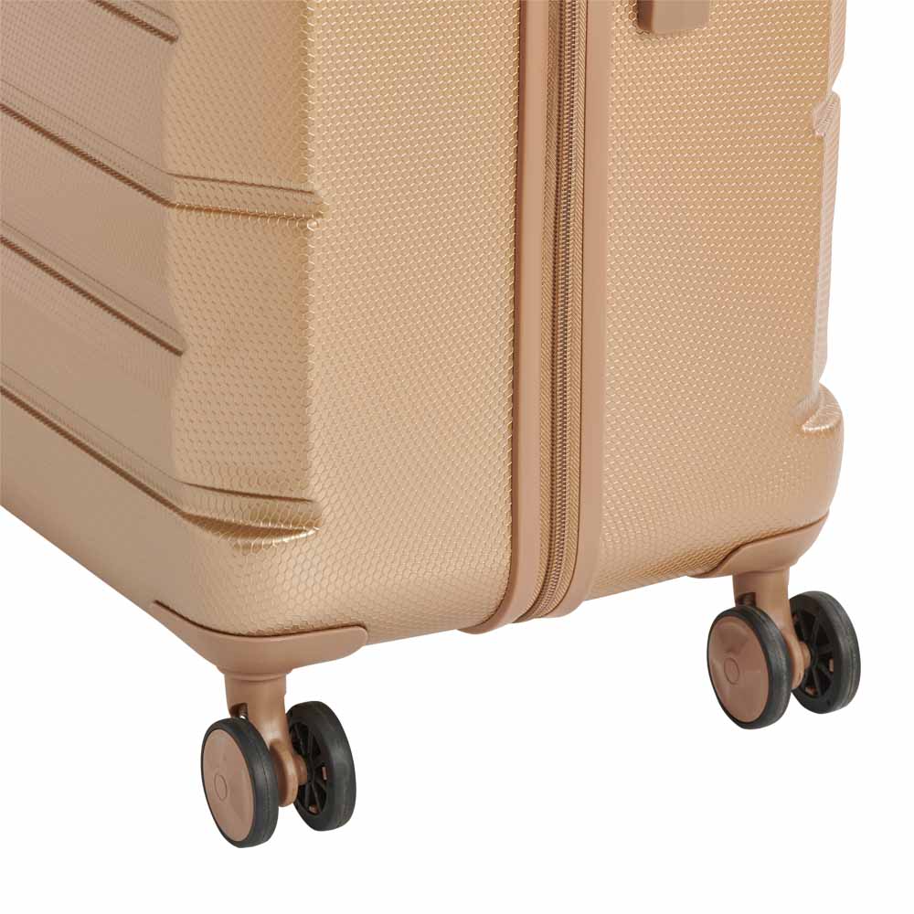 Wilko Hard Shell Suitcase Gold 29 inch Image 6