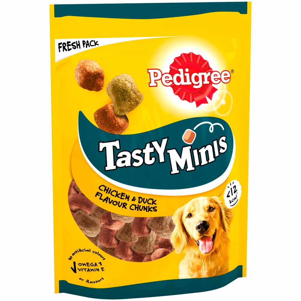 PEDIGREE Tasty Minis Dog Treats Chewy Cubes with Chicken and Duck 130g Image 2