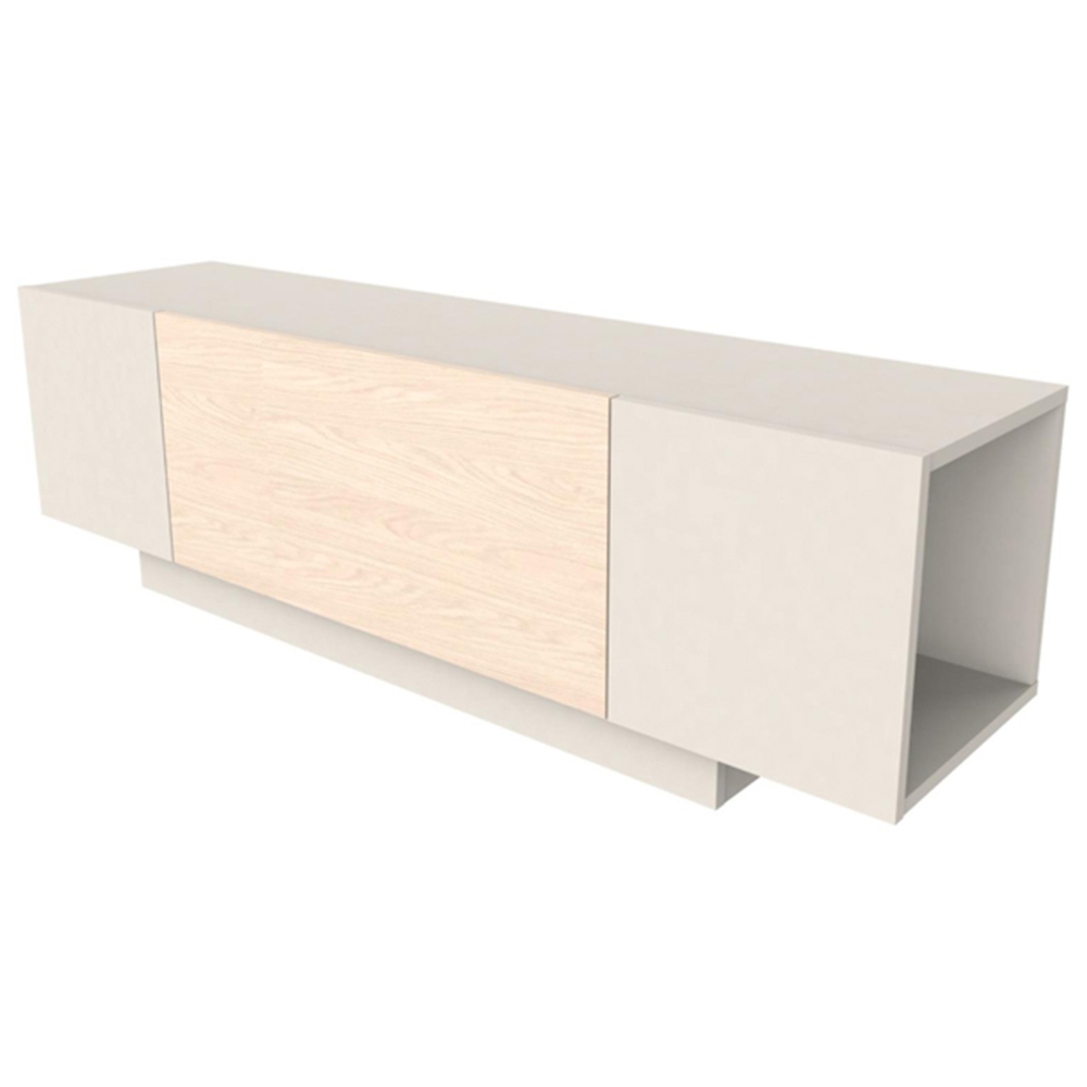 Decortie Victor Single Flip Down Door Sandstone TV Unit Image 2