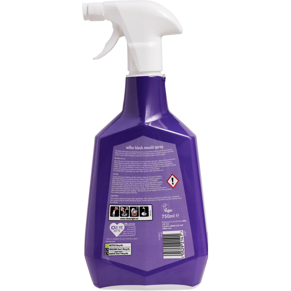 Wilko Black Mould Spray 750ml Wilko
