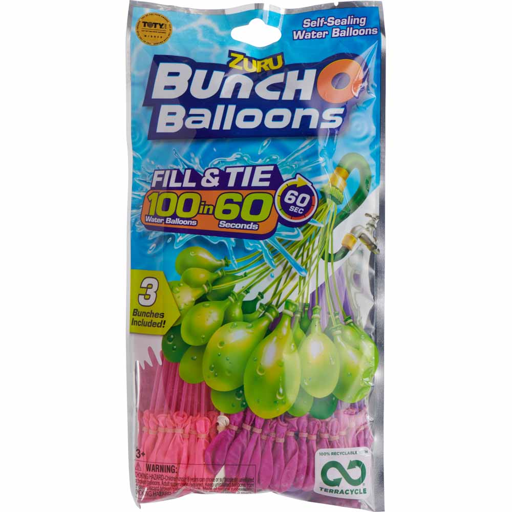 Zuru Bunch O Balloons Refill 3 Pack Plastic  - wilko